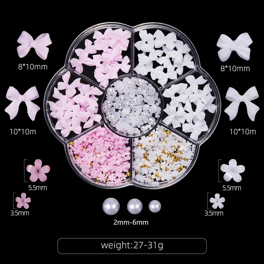 Mixed 3D Nail Art Decoration Set