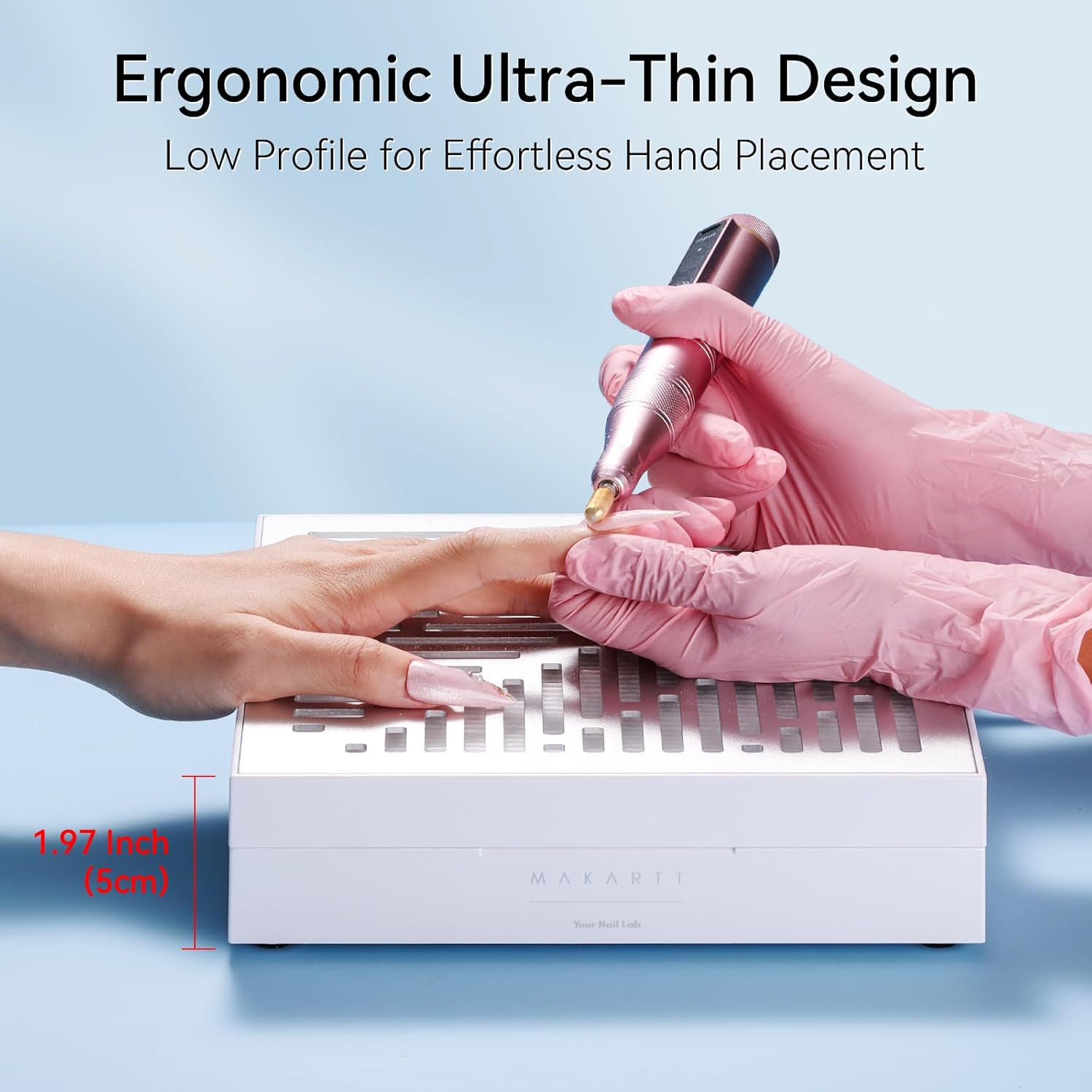 Nail Dust Collector – Ultra Thin Portable SYMPHONEE Dust Collector with Reusable