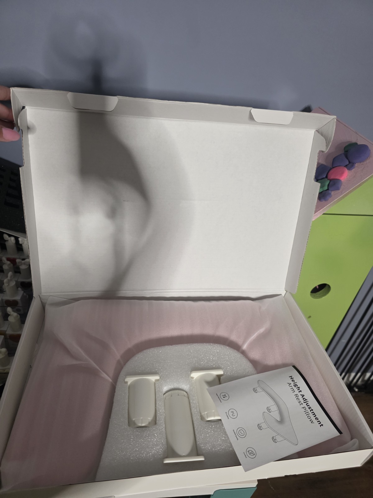 Pink Nail Arm Rest