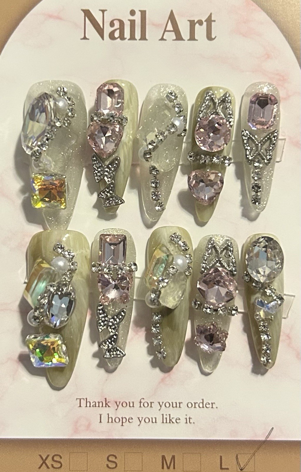 Bling Acrylic Press On Nails