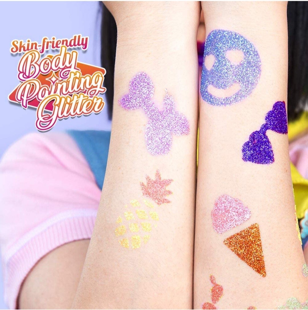 Fine Glitter Sparkly for Crafting, FANDAMEI 32 Colors of Nail Glitter Face