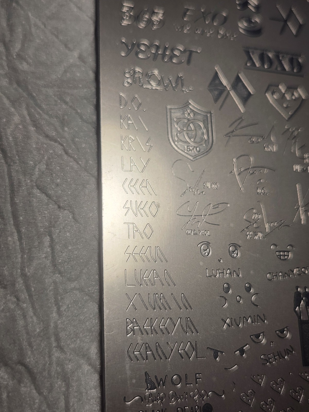 Nail Stamping Plate -K-Pop EXO UX-9061 – New