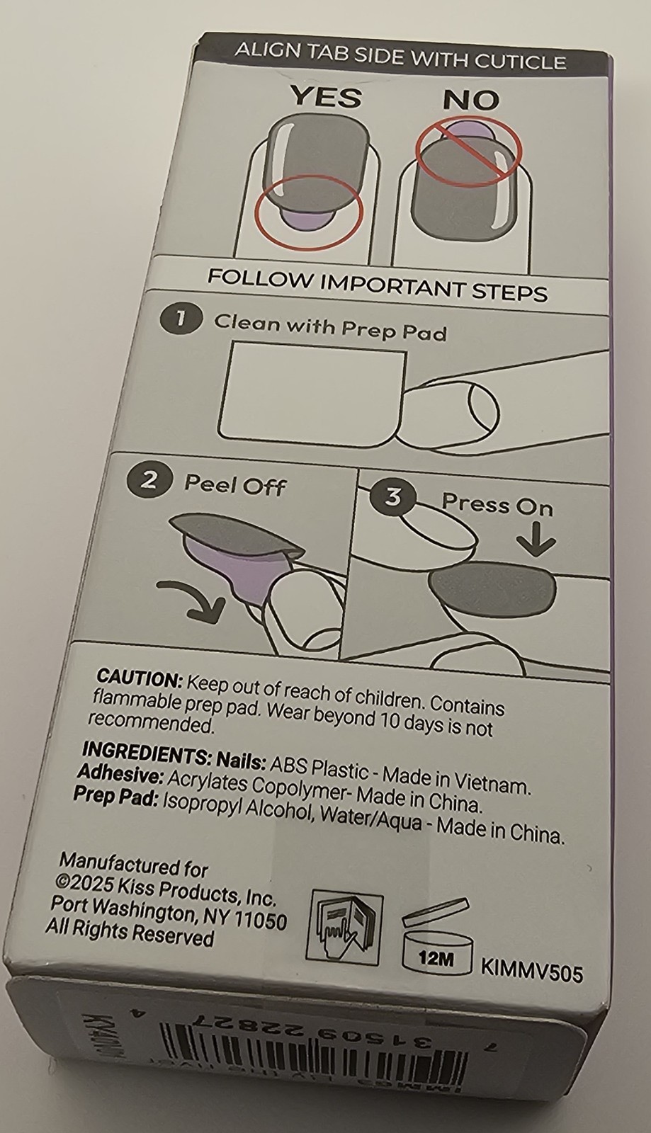 imPRESS No Glue Mani Press On Nails, “BY THE RIVER” ~ Peel & press-Medium