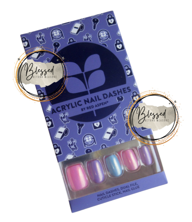 Red Aspen Press On Nails-EXCLUSIVE I’m a Player, Nadia Acrylic Squoval