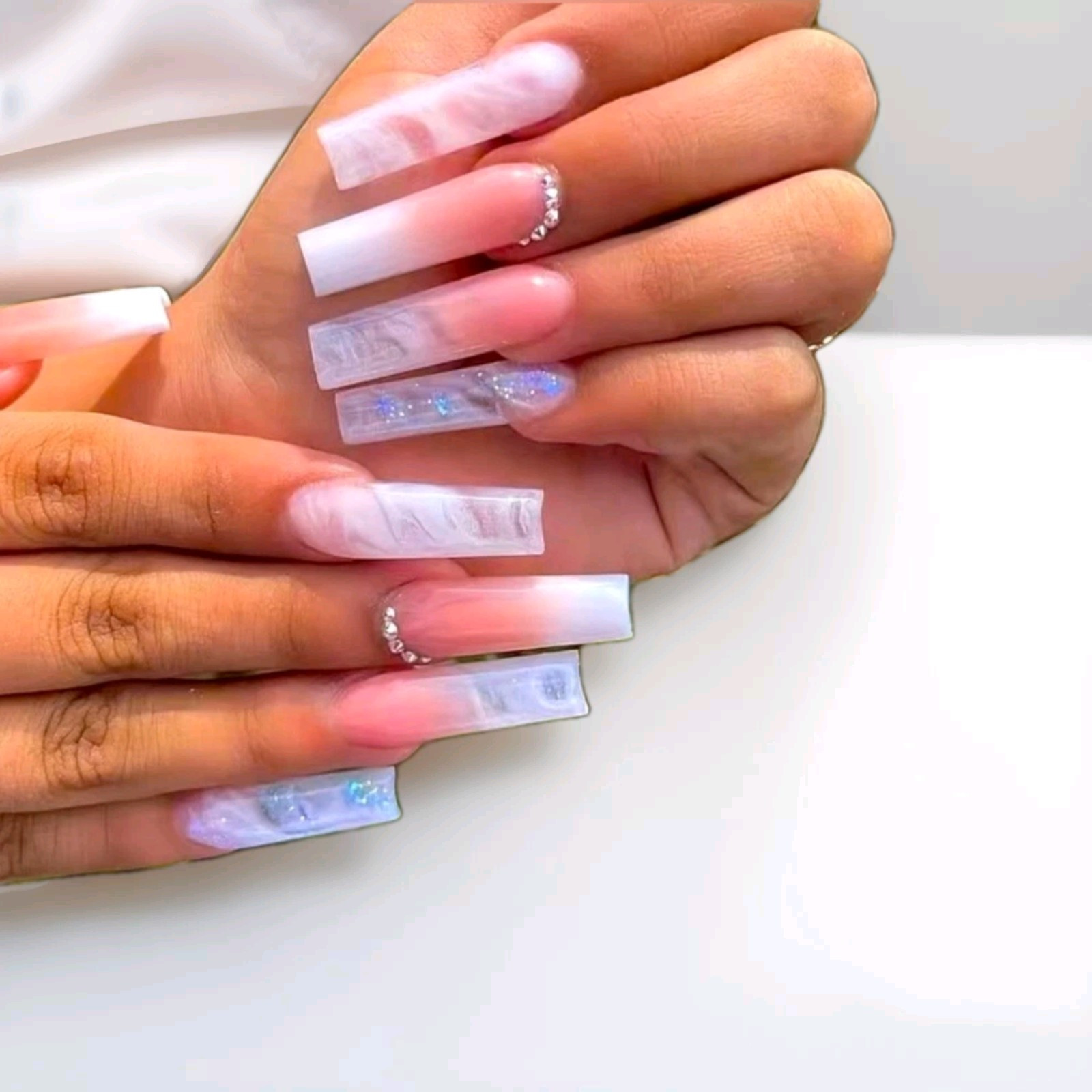 Xl/XXL Rhinestone Press On Nails