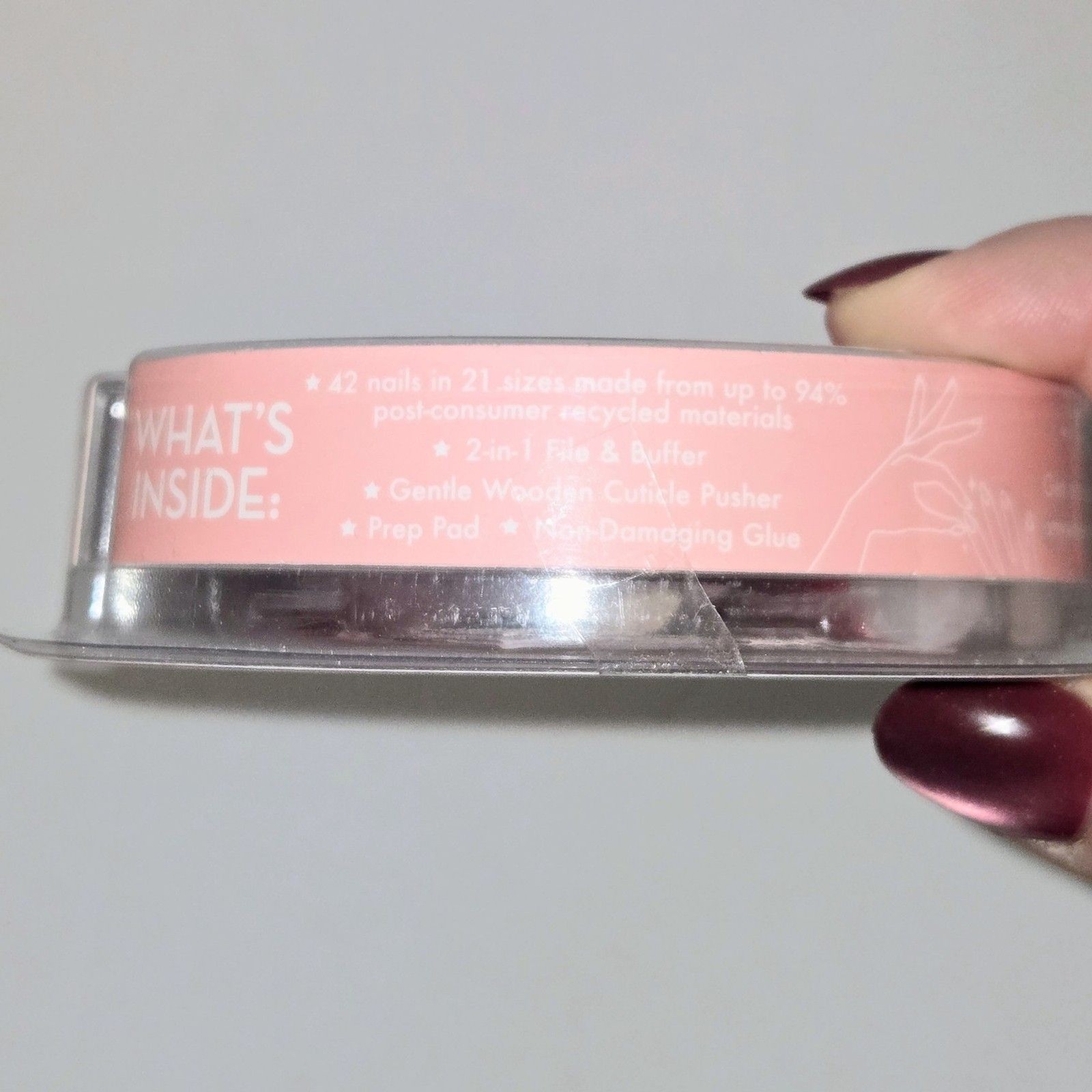 OLIVE & JUNE PRESS-ON NAILS Instant Mani HZ Velvet Shade Short Round Shape NEW