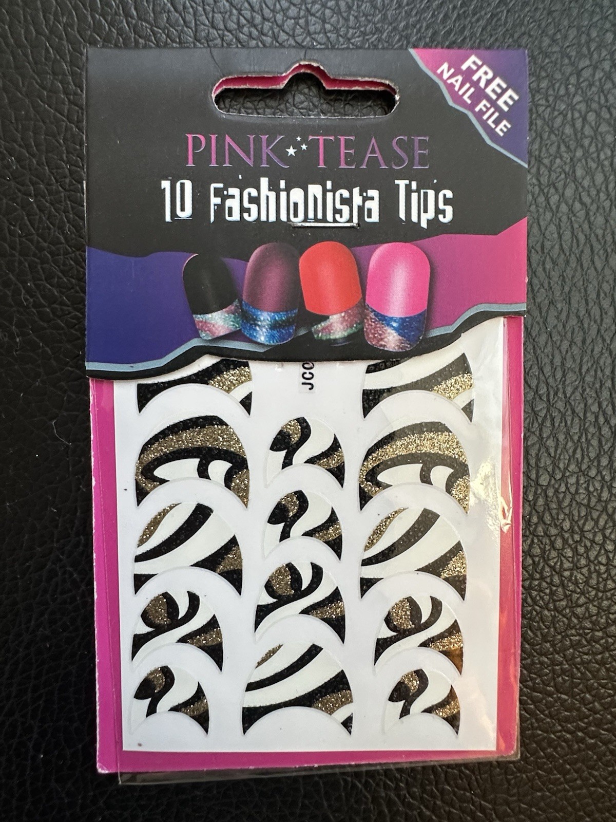 Nail Stickers French tips Line Manicure Mani Stencils White Gold Glitter