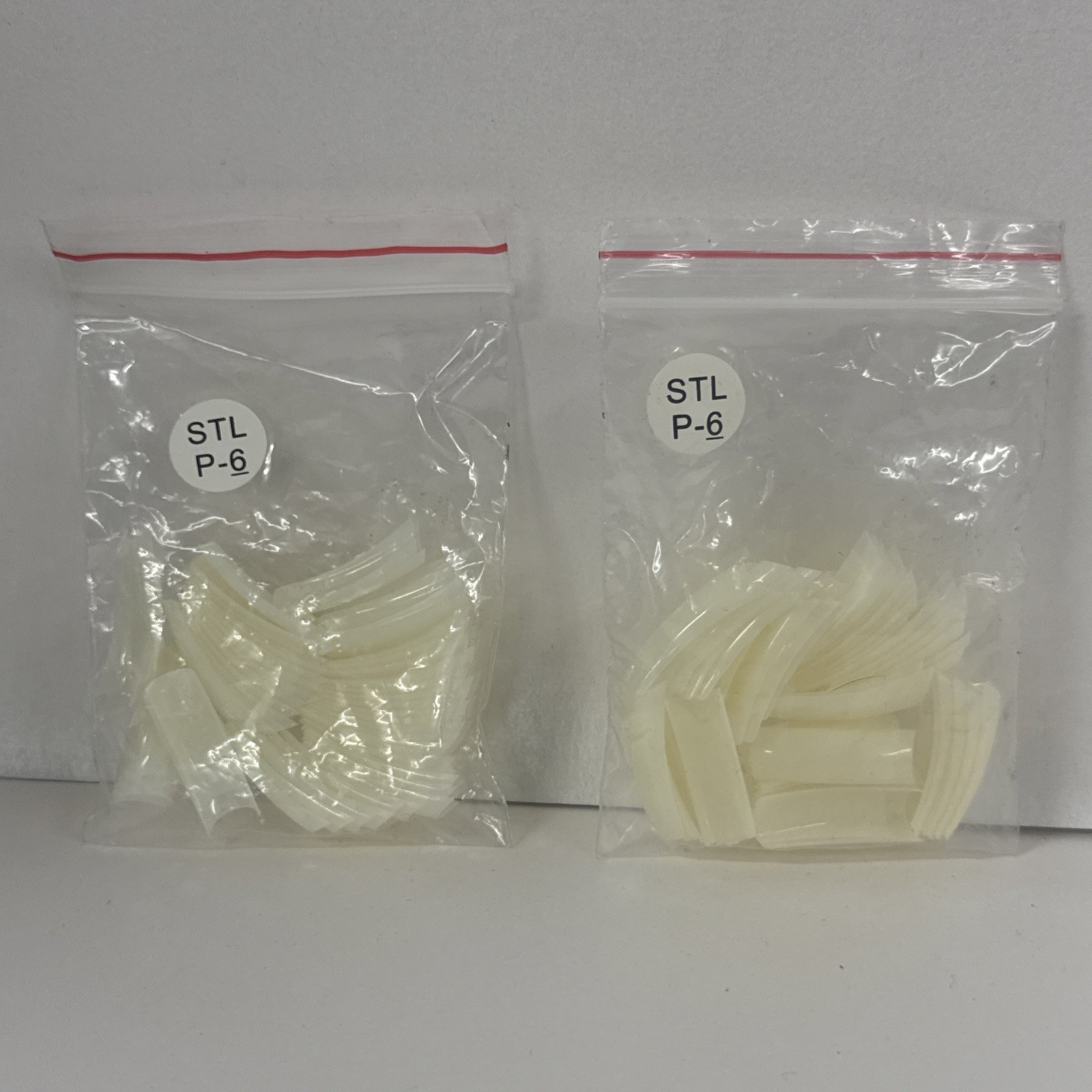 2 Pack -50pc Clear Nail Tips-STL P-6