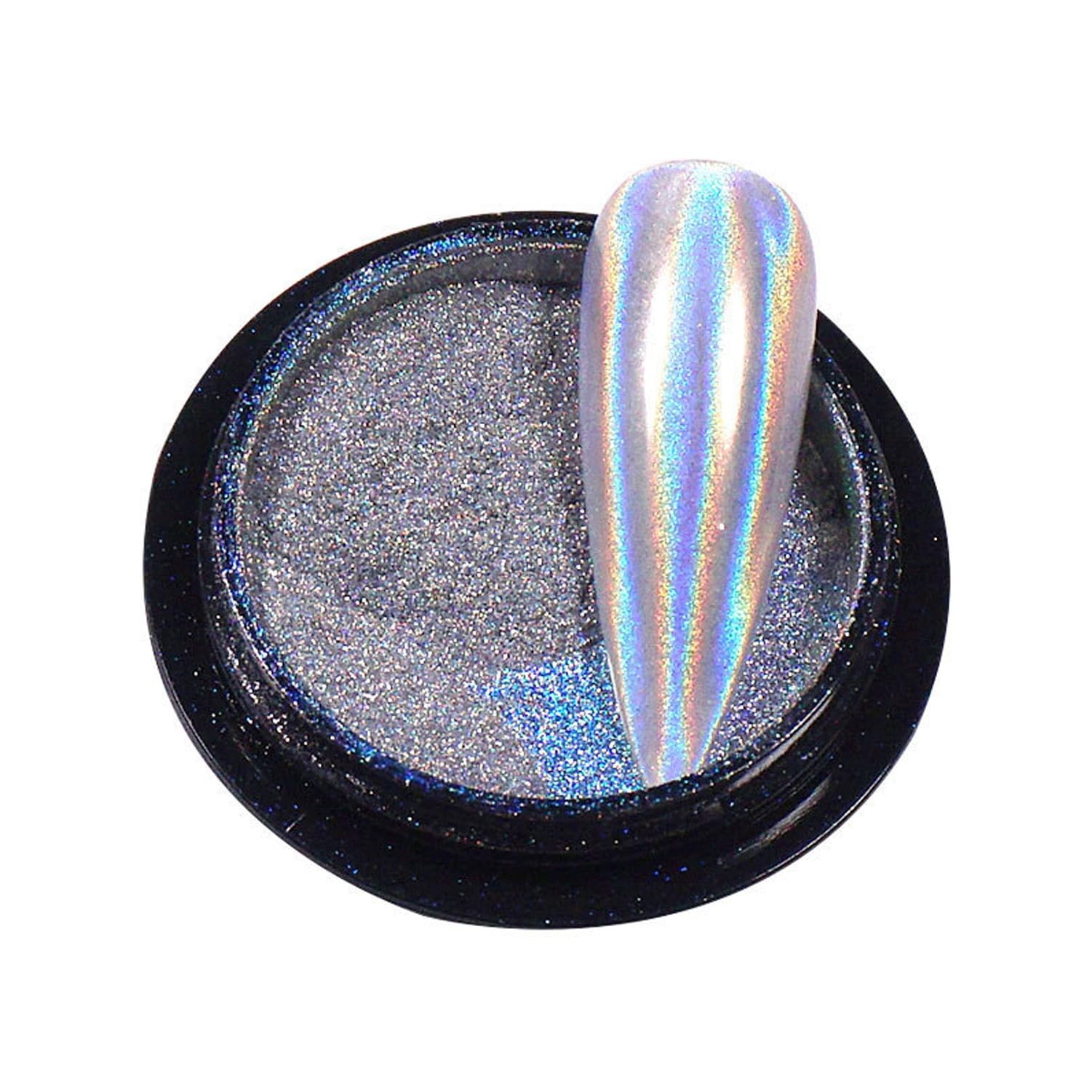 Laser Mirror Nail Powders Holographic Chrome Nail Powder Effect Metallic Dust…