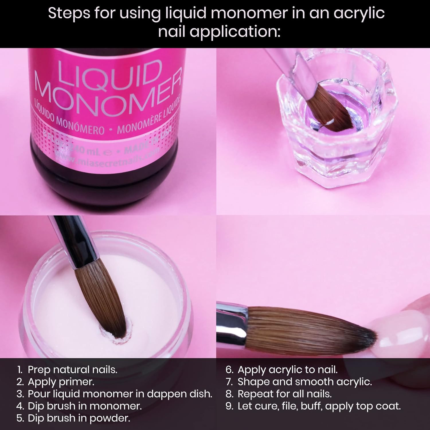 Professional Acrylic Nail Kit/Set for Beginner – Nail Kit with Everything – Kit
