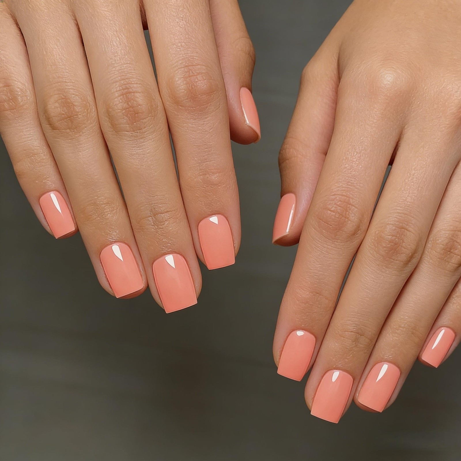 SXVME Soft Gel Press On Nails Short Square, 30 Pieces(Pack of 1 ), nude pink