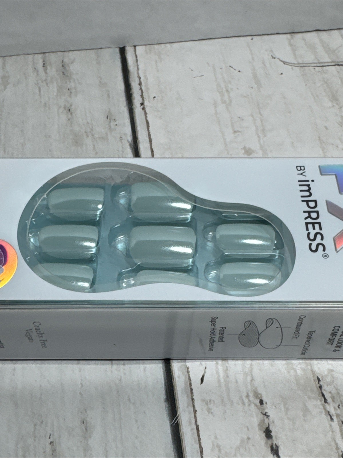 Color FX By Impress Kiss The No Glue Mani- After Hours Green