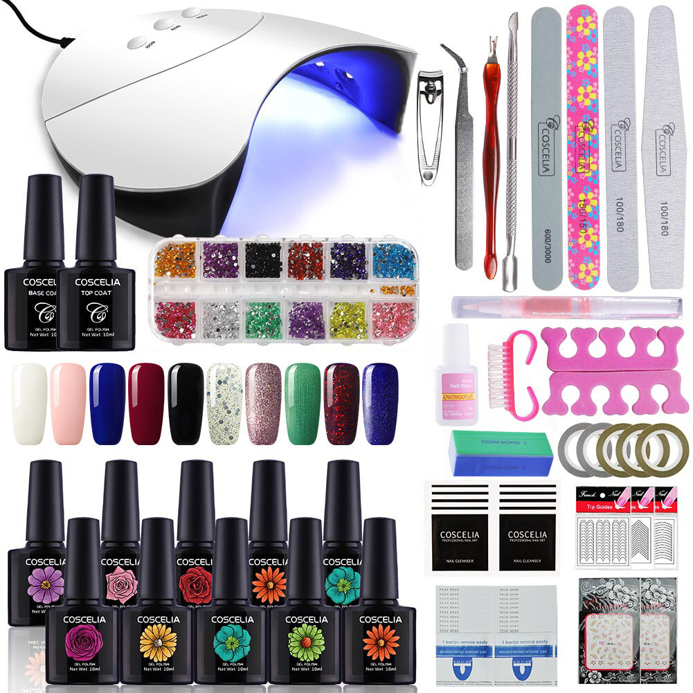 Nail Art Kit With UV Lamp Includes