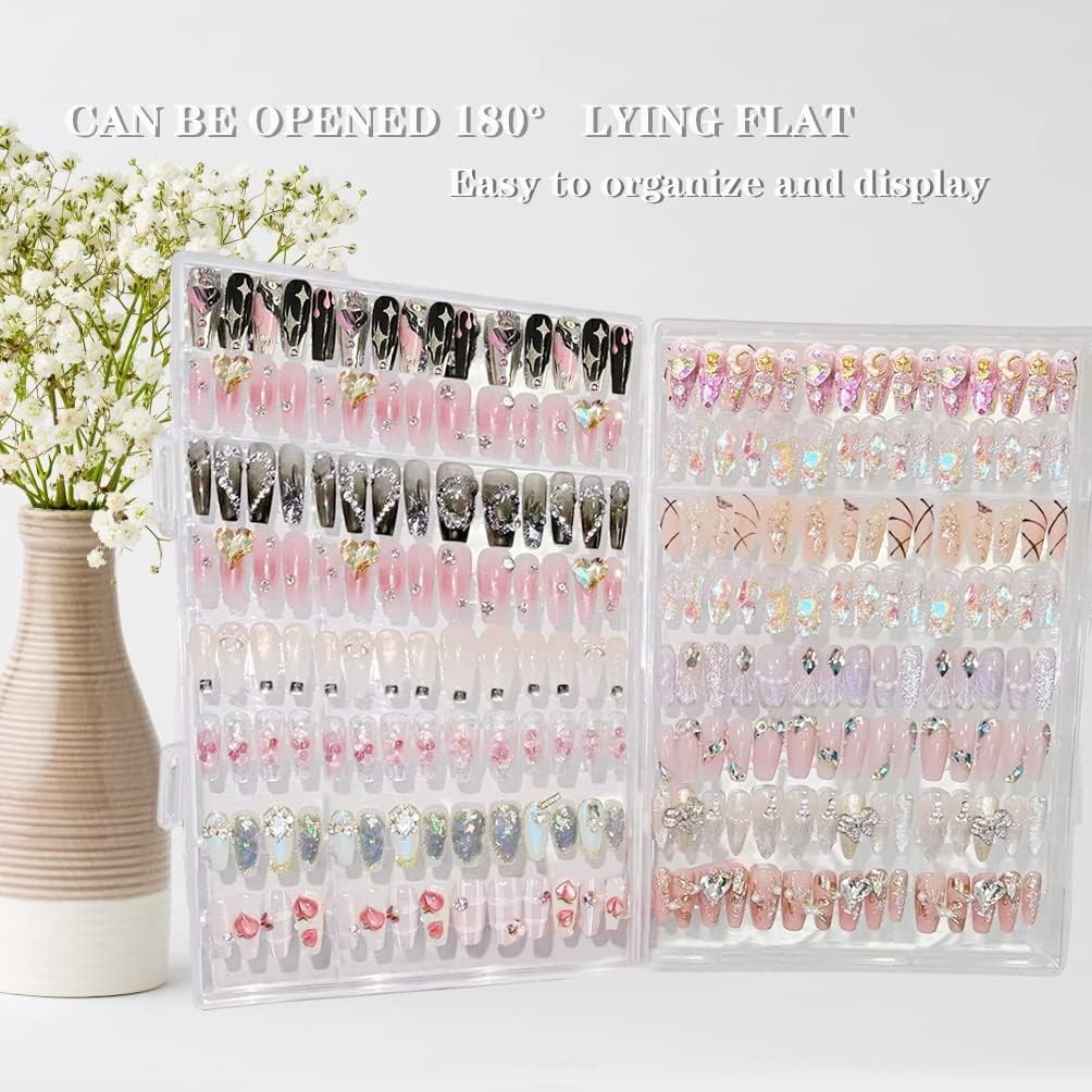 Press On Nail Storage Empty Nail Organizer Box | Press on Nail Packaging,with…