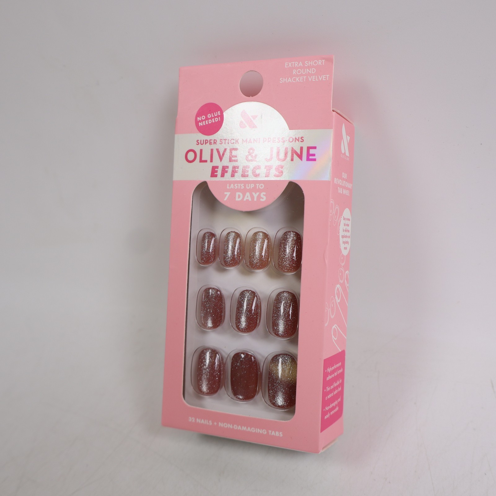 2 PACK Olive & June Effects Super Stick Mani Press On Nails, Shacket Velvet