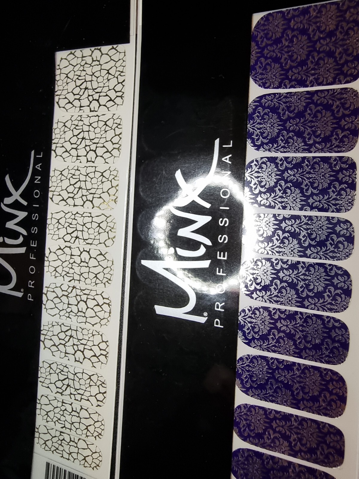 Minx Nail Foils Bundle Flowers Silver Anchors Tie-Dye Bright New