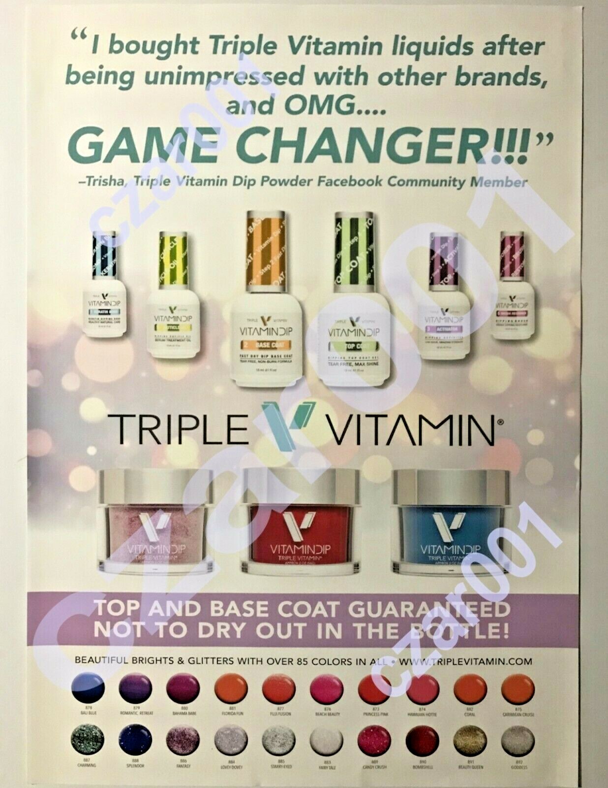 Triple Vitamin Dipping Dip Powder 2oz/56g ~**NEW** COMPLETE LINE- *U PICK*