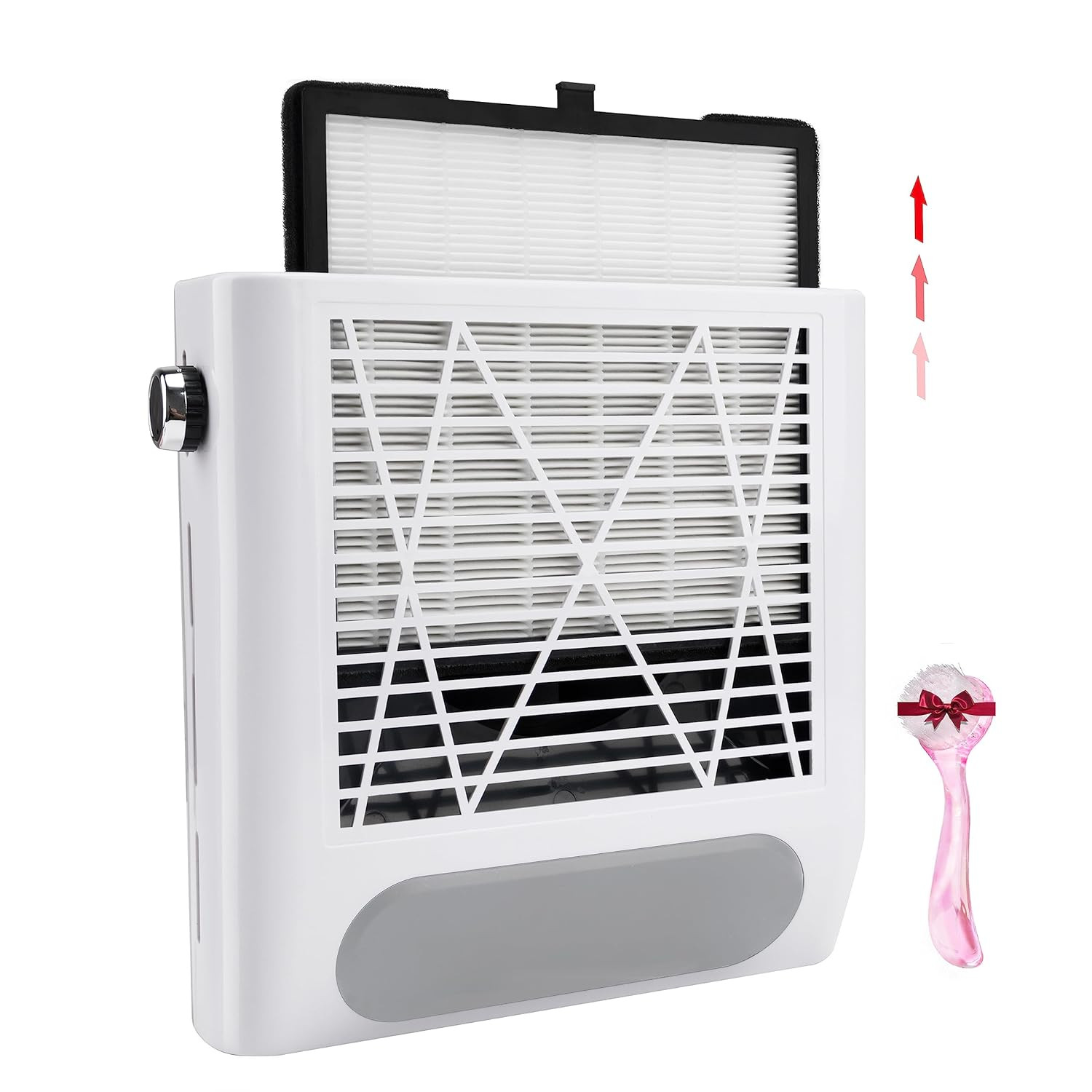 Nail Dust Collector Vacuum 80W Adjustable Power Suction Nail Dust Cleaner Machi