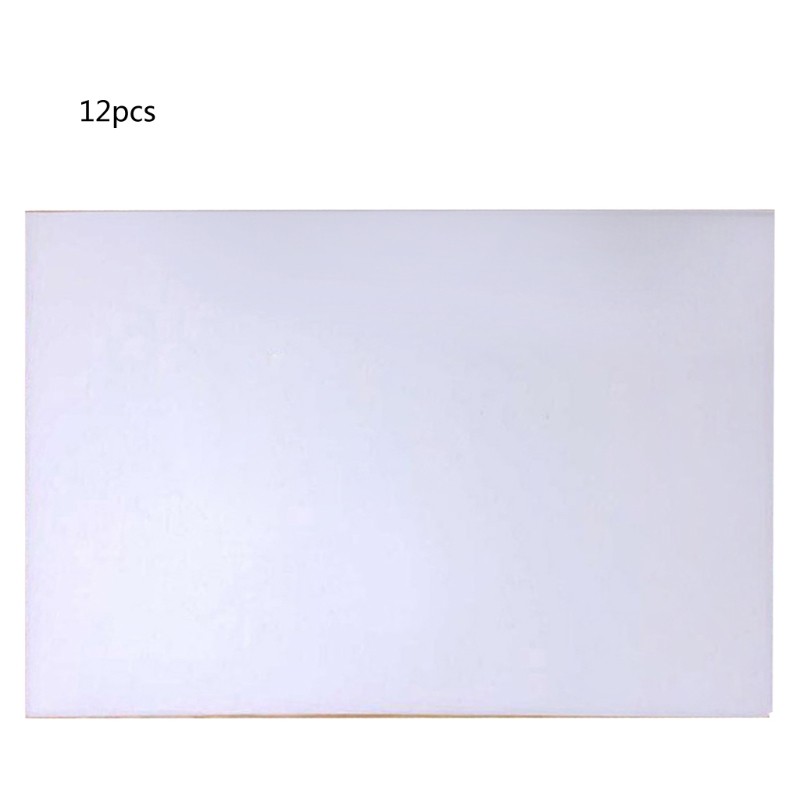 12Pcs Shrink Paper Printable Shrink Sheets Plastic Semitransparent Shrink Film