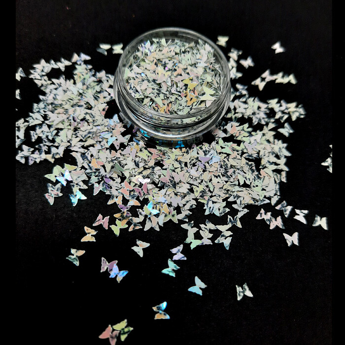Nail Art Glitter Shapes, Unicorn, Moon, Leaves, Puzzle, Stars, Mickey, UK Seller