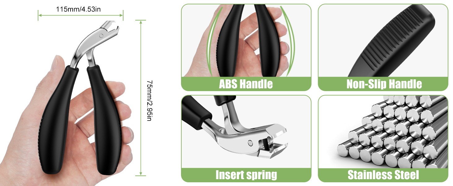 Toenail Clippers for Seniors Thick Toenails, 2026 Upgrade Angled Nail Clipper
