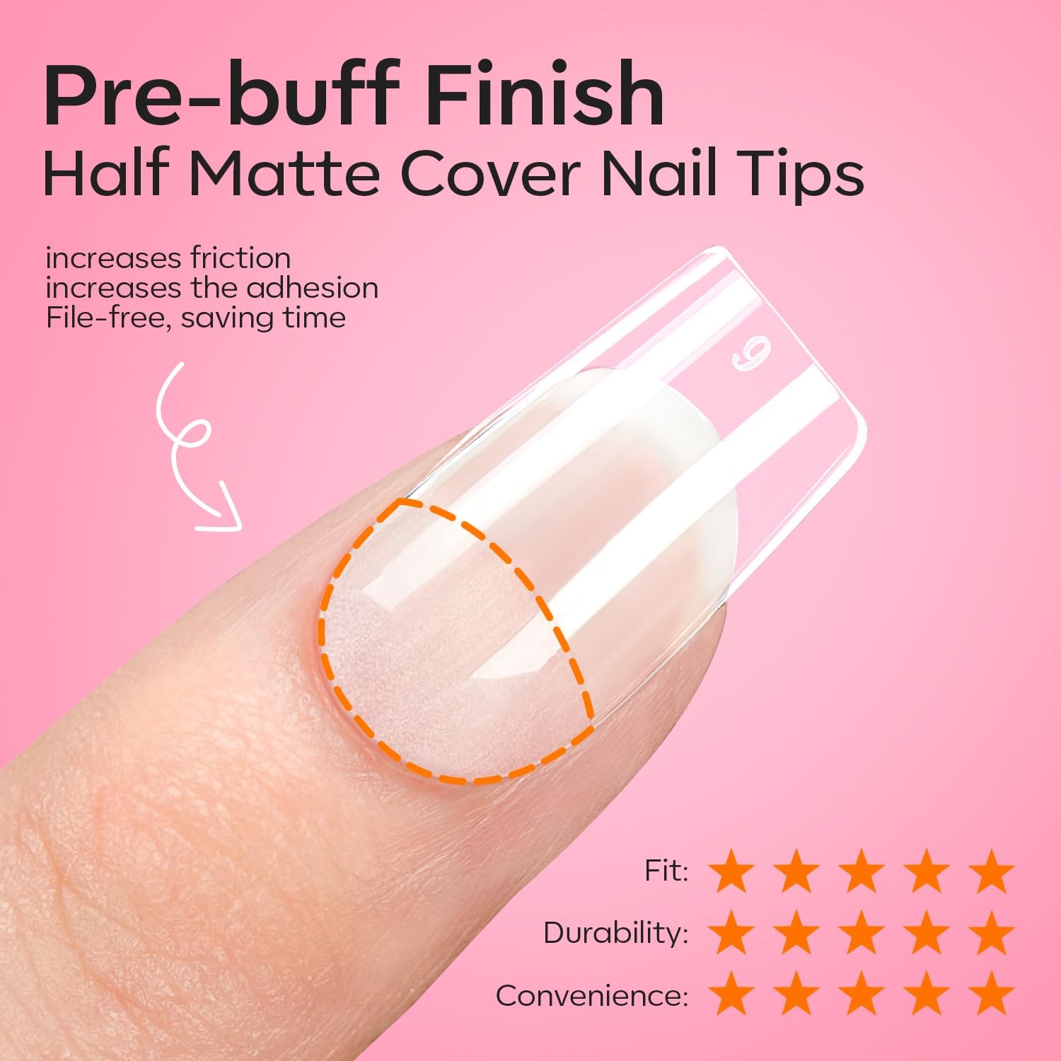 Gel X Nail Kit, Gel x Nail Tips Medium Square, 9-in-One Nail Glue & Portable U V