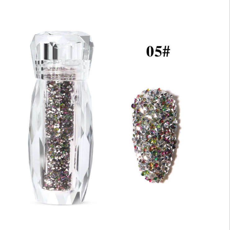 8 Colors Manicure Decor Mini Caviar Micro Beads Nail Art Crystals Glitter Set