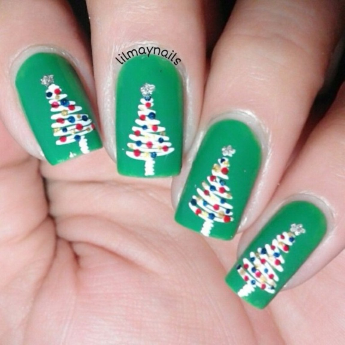 Christmas Tree Deer Fireworks Manicure Nail Art Stamping Template Image Plate