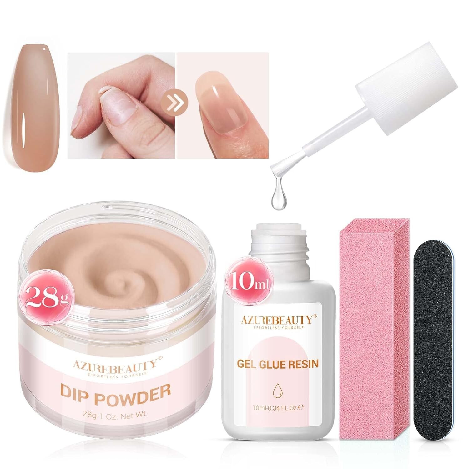 Nail Repair Kit Transparent Crystal for Broken Cracked Split Weak Nails, Ideal