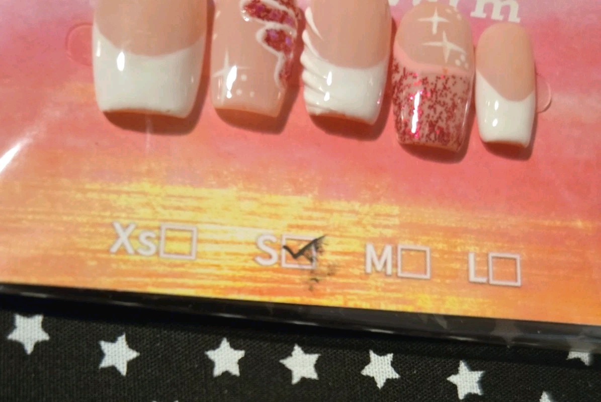 French Design “Unbranded” Press On Nails Size S
