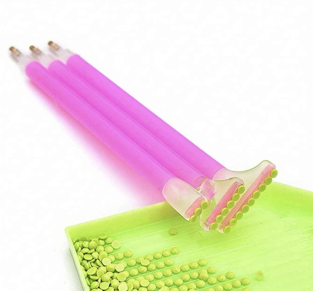 3pcs Rhinestones Crystal Picker Pen Tool Set Picking Up Pen Picker Pencil & Gels