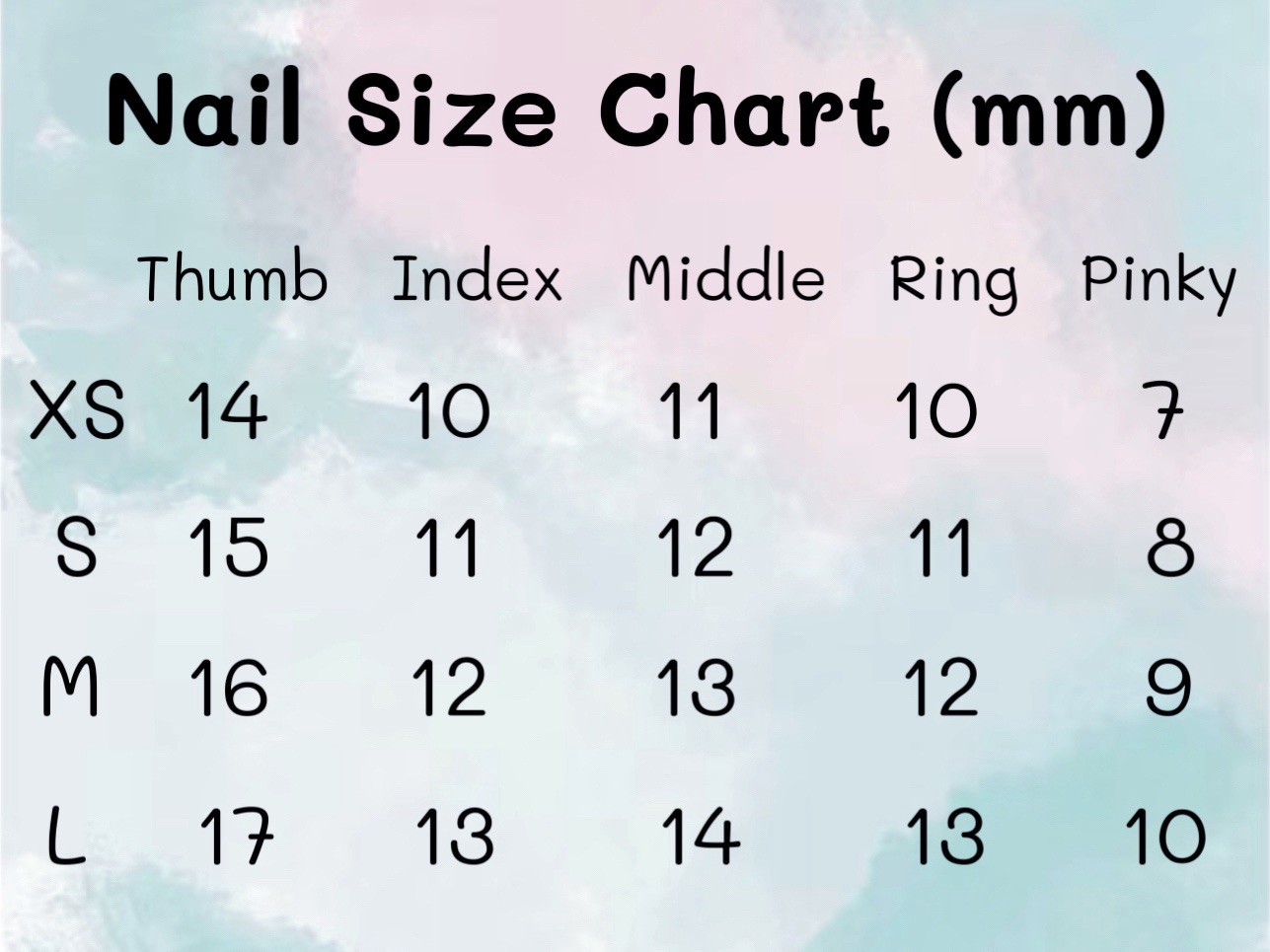 10Pcs Handmade Press on Nails With Free Tool Kit SIZE M NIB