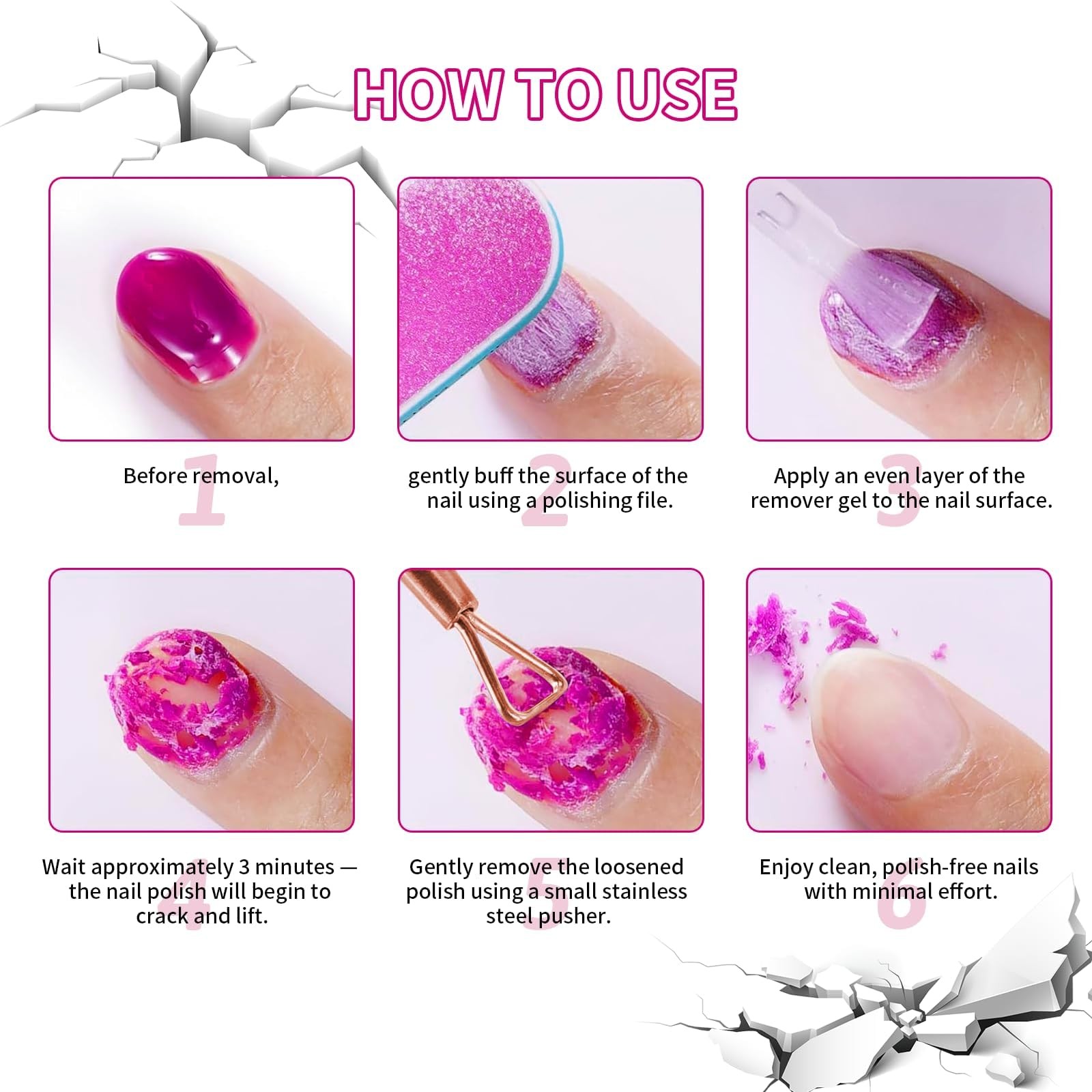 Qzqetet Gel Nail Polish 0.5 Fl Oz (Pack of 1), Remover & Tools