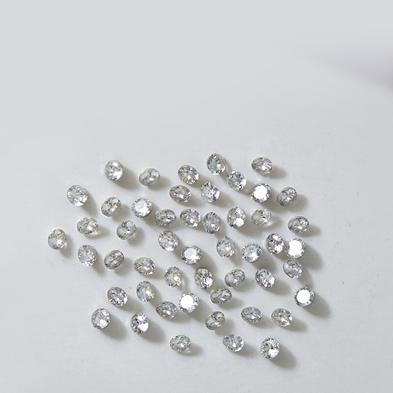 50Pcs Charm Decals Round Crystal Stickers Art Rhinestones