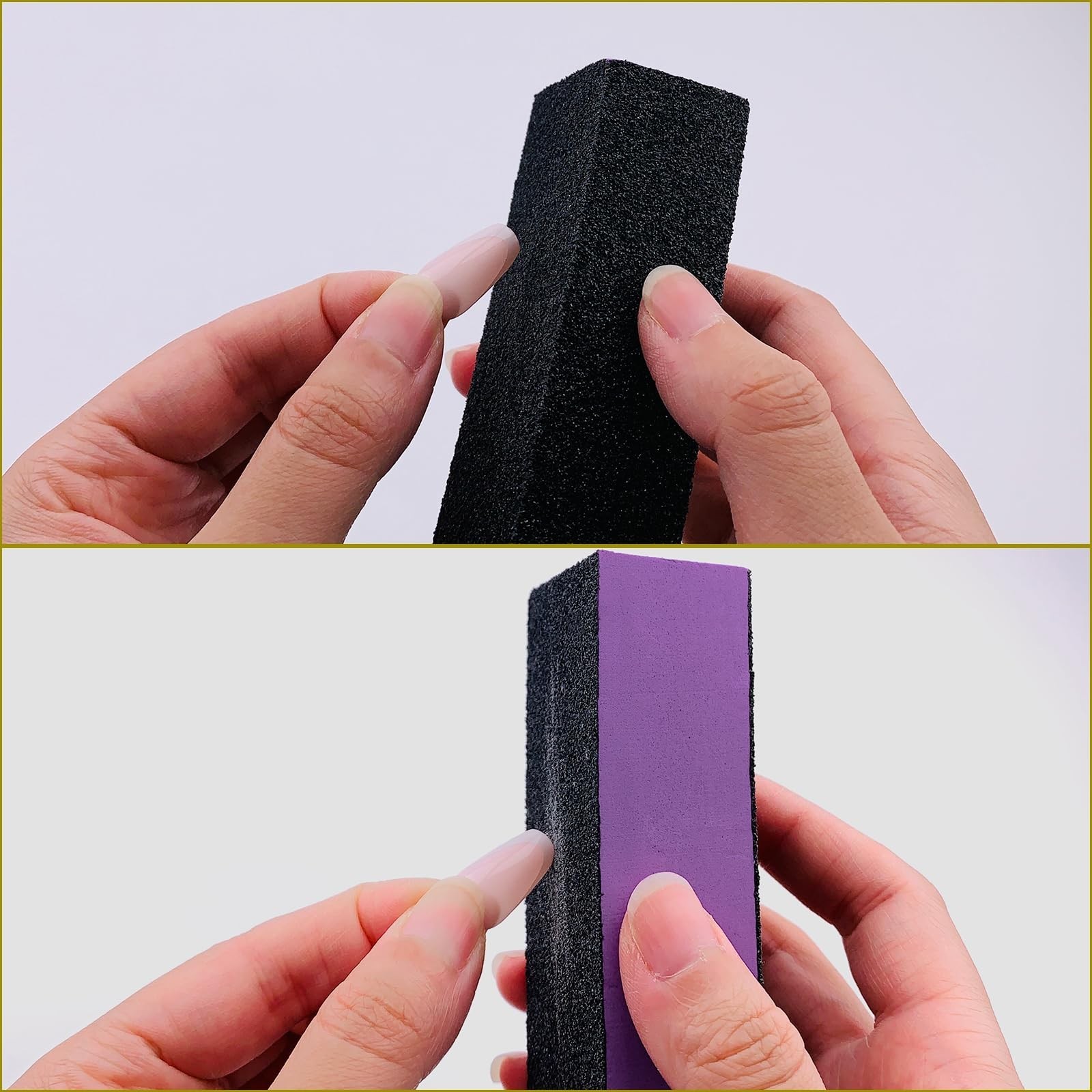 10 Pcs Nail Buffer Sanding Block Polisher Buffing File 100/180 Grit 3 Sides N…