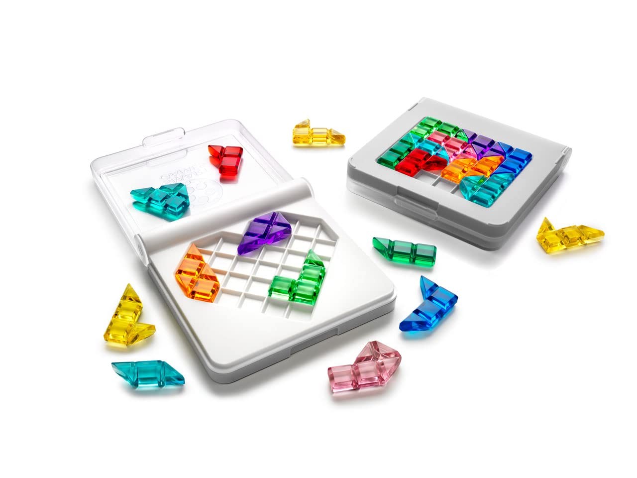 SmartGames IQ Love Travel Puzzle Game with 120 Challenges Travel, Multi-color