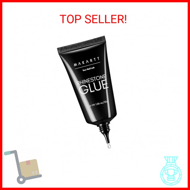 Makartt Rhinestone Glue for Nails: Super Strong Gel Nail Glue for Nail Charms Ge