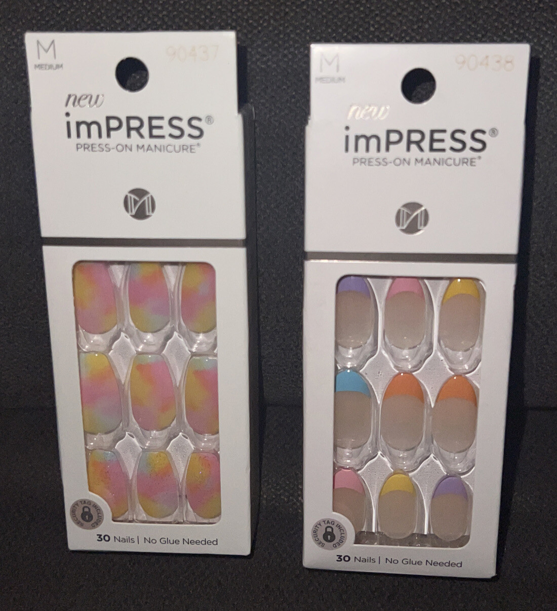 Kiss imPRESS Press-On💅Medium Length Nails CANDY🍬SYRUP&YOUNG💕LOVE{30Nails Ea}