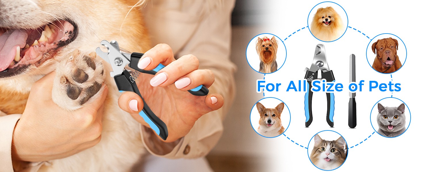 Dog Nail Trimmers for Lar Medium Dogs, Cats, Profal Dog Nail