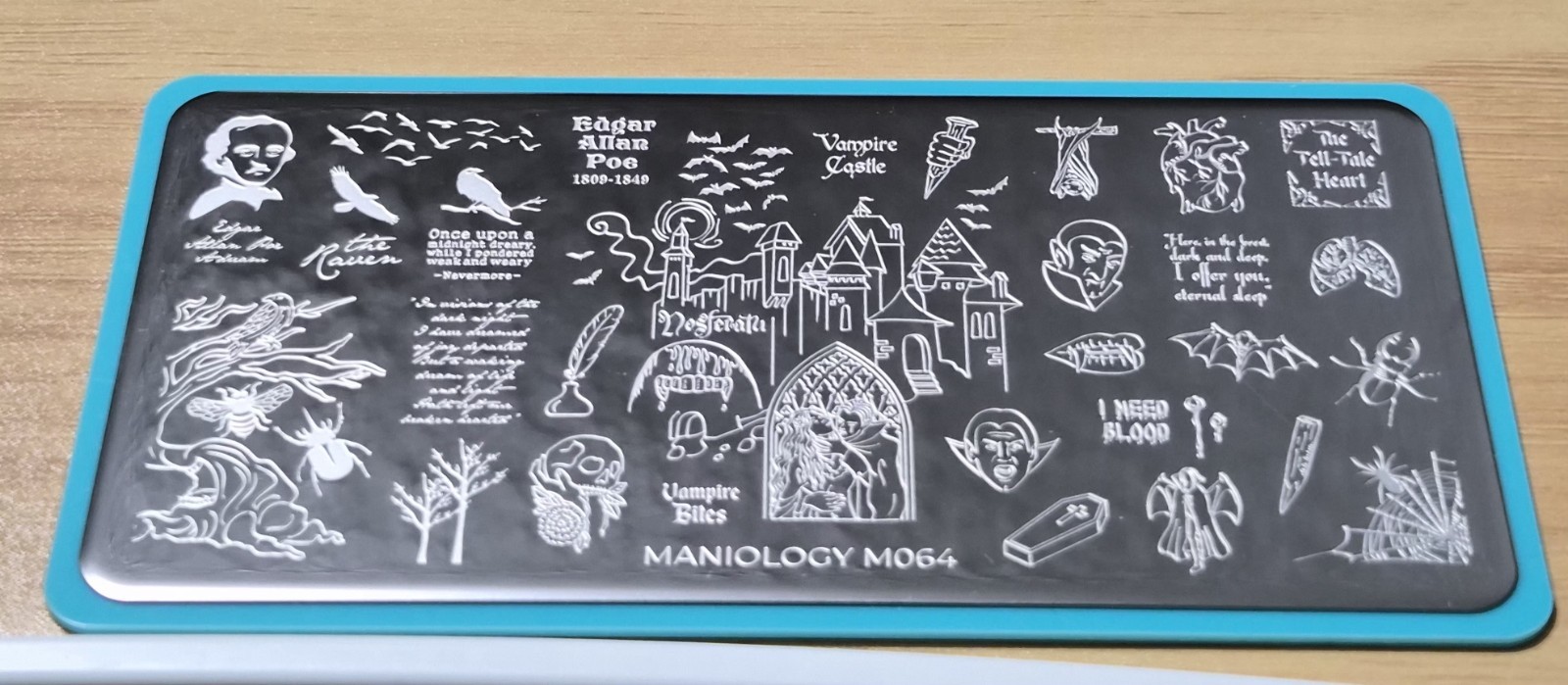 Maniology Nail Art Stamping Plate Bundle — 2-Plate “Dark Fantasy & Literary”…