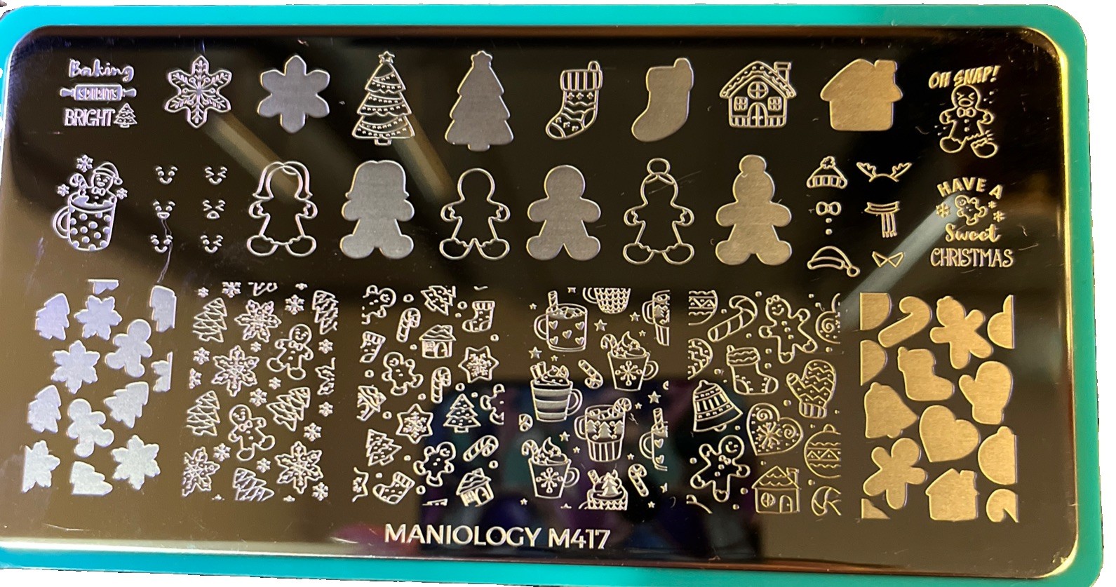 Maniology Nail Stamping Plates – Christmas Lot 3 – M080, M417, M168