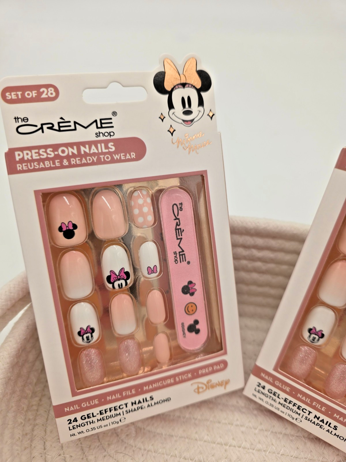 The Creme Shop Disney Minnie Mouse Press-On Nails Almond Bundle of 2 New