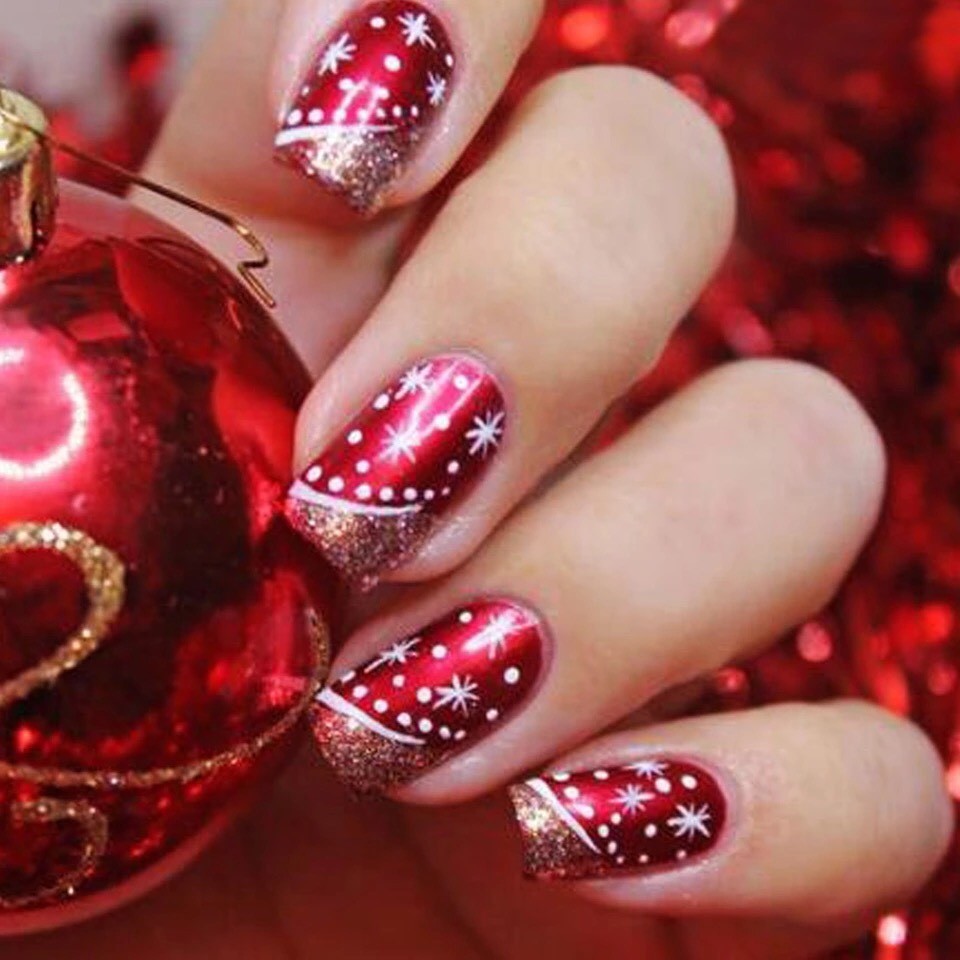Red Mirror Nail Powder Chrome Nails Platinum Pigment Shining Manicure Shimmer UK