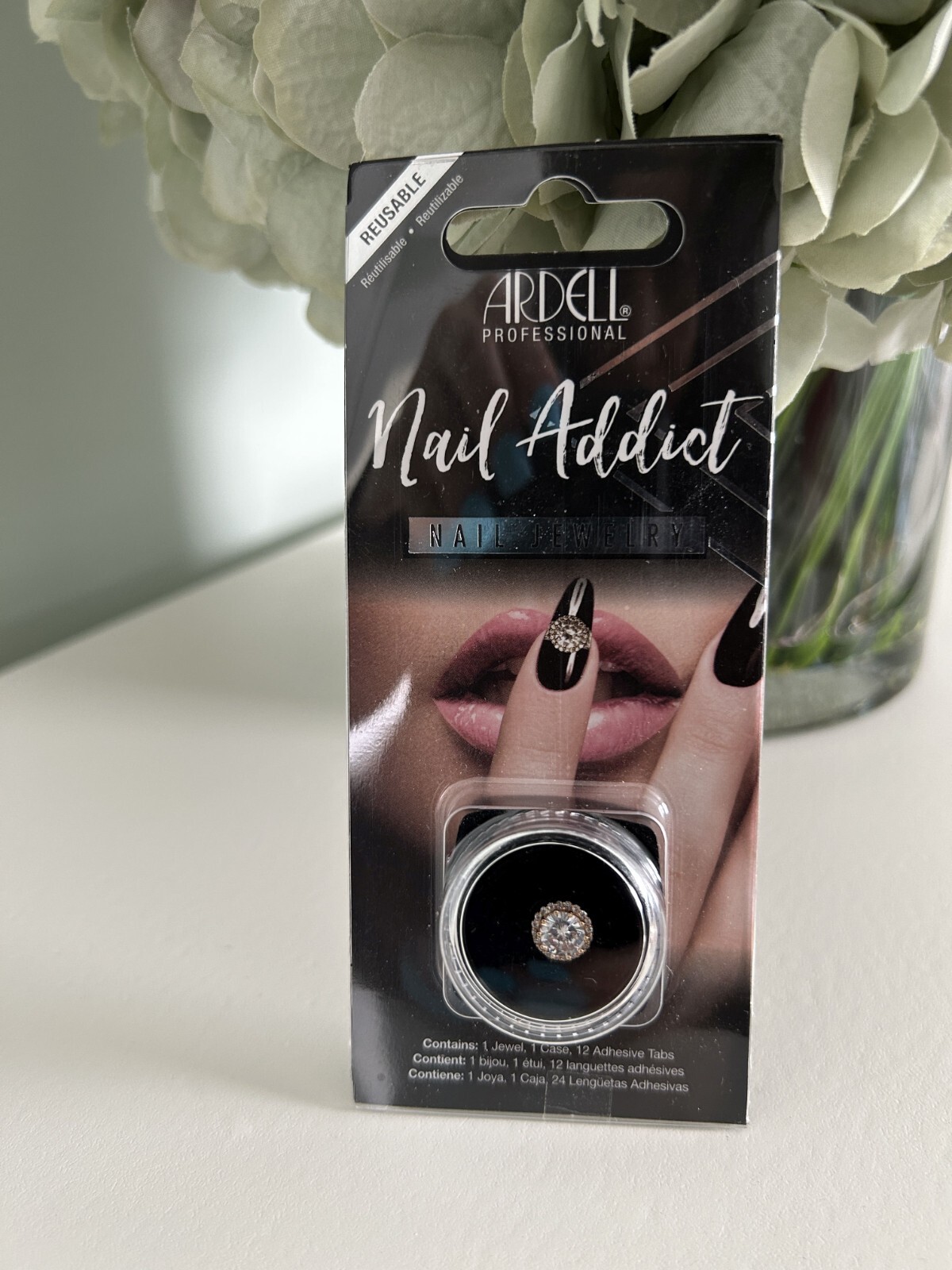 Ardell Nail Addict Nail 3D Jewelry Diamond Halo, NEW