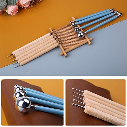 9 Pcs Polymer Clay Tools Kit Clay Modeling Tools for Painting Embossing Nail Art