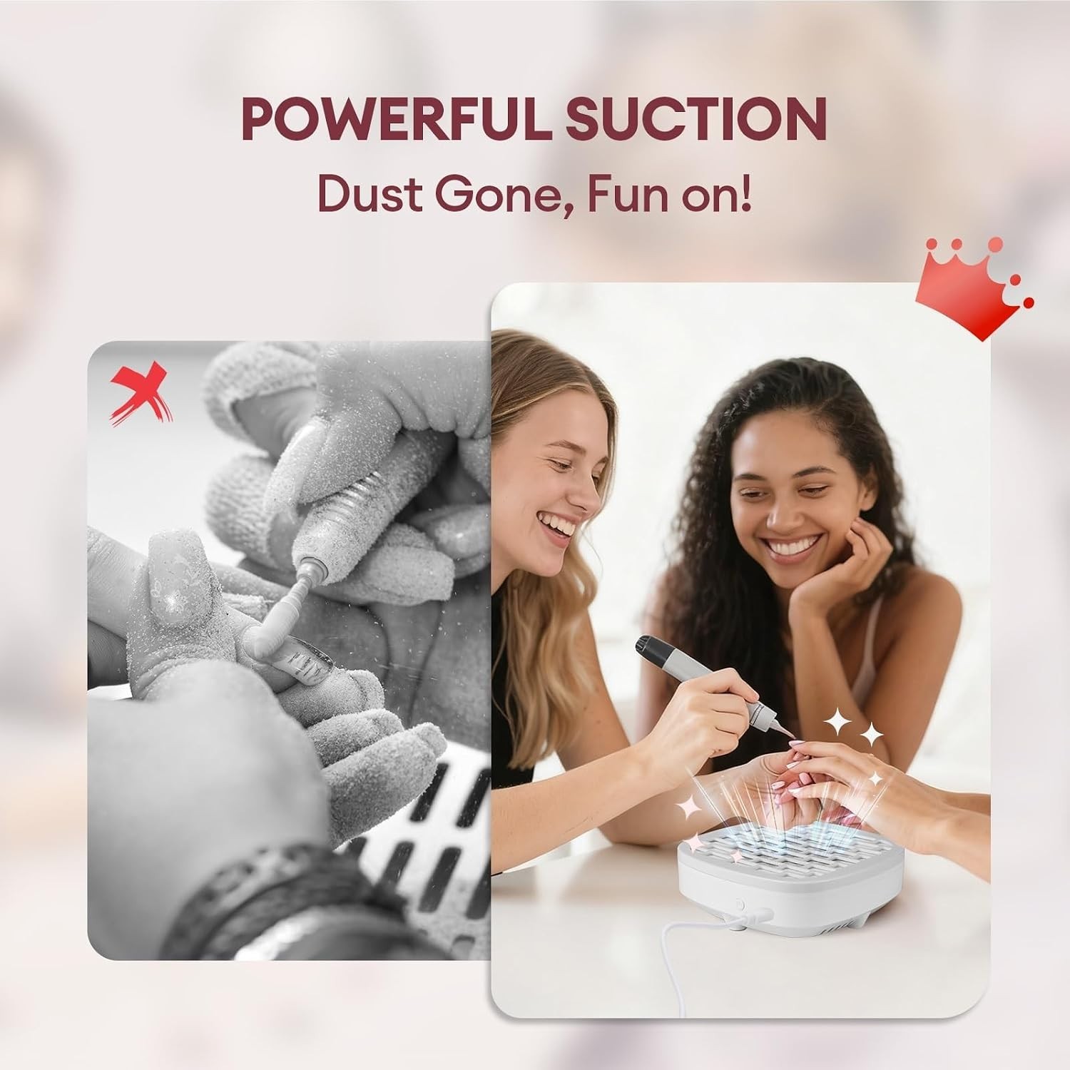 Efficient Nail Dust Collector – Corded Power, Gentle Noise, Easy Maintenance