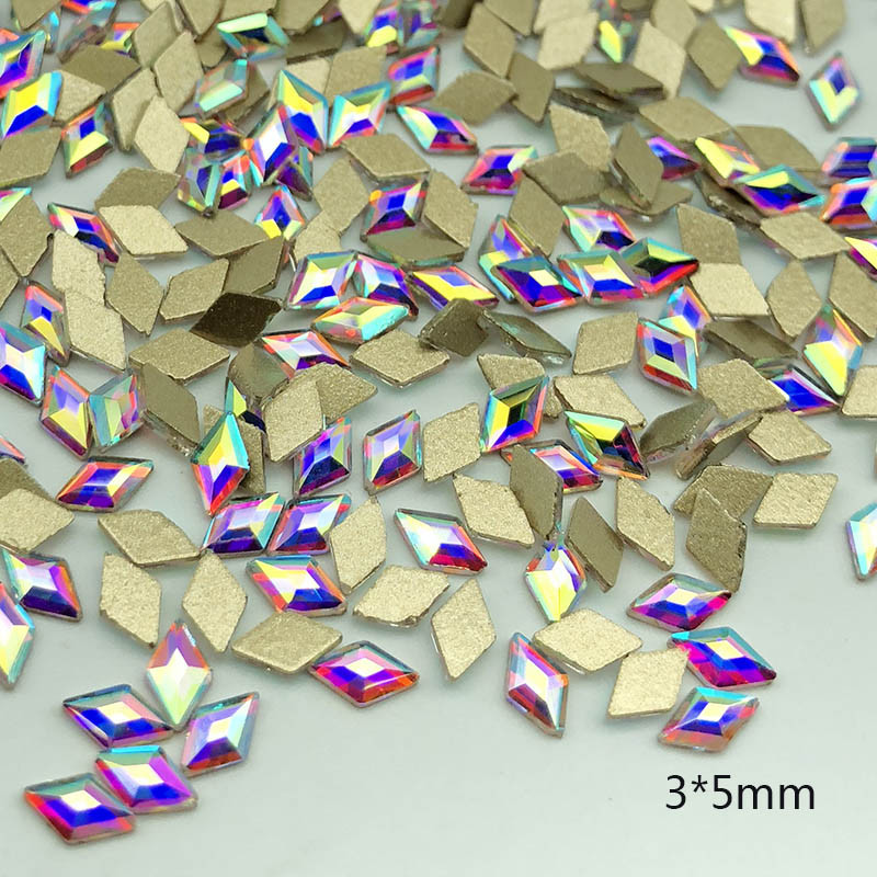 20 50 100pcs Crystal AB Nail Art Rhinestones FlatBack Glitter Gems Nails Decor