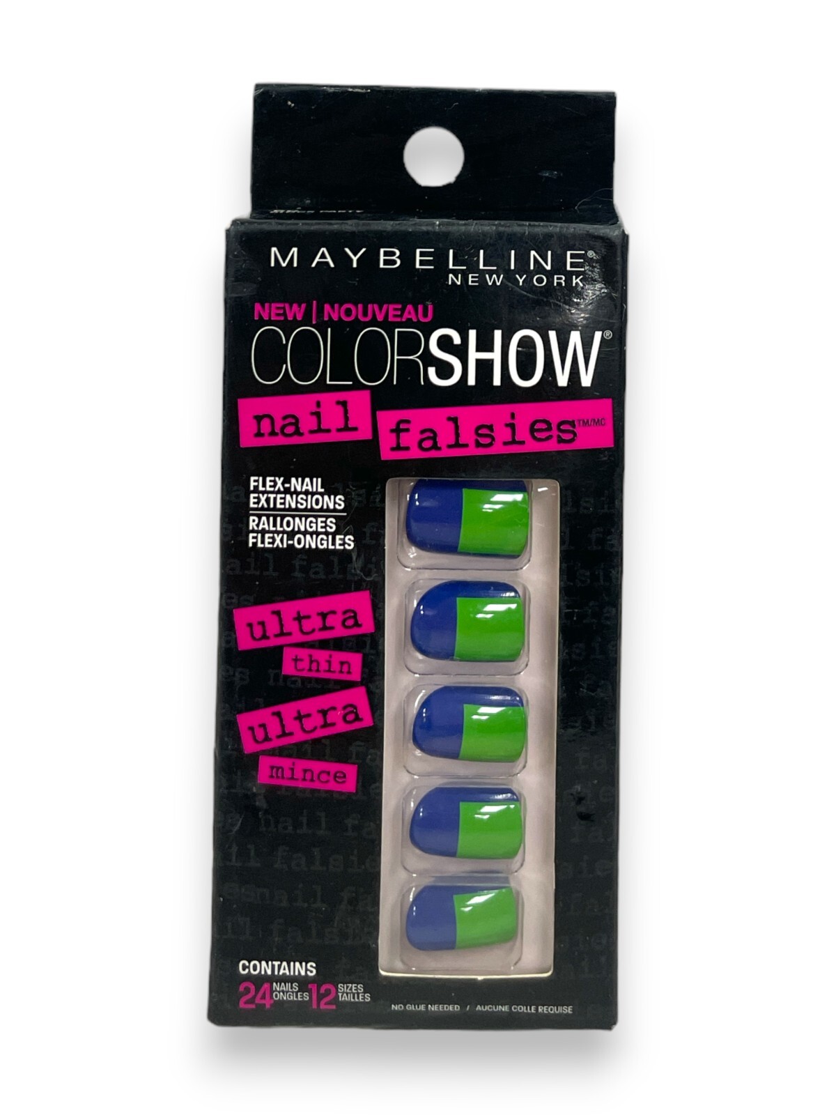 Maybelline Color Show Nail Falsies Flex-Nail Extensions (24 Nails Ongles) NEW