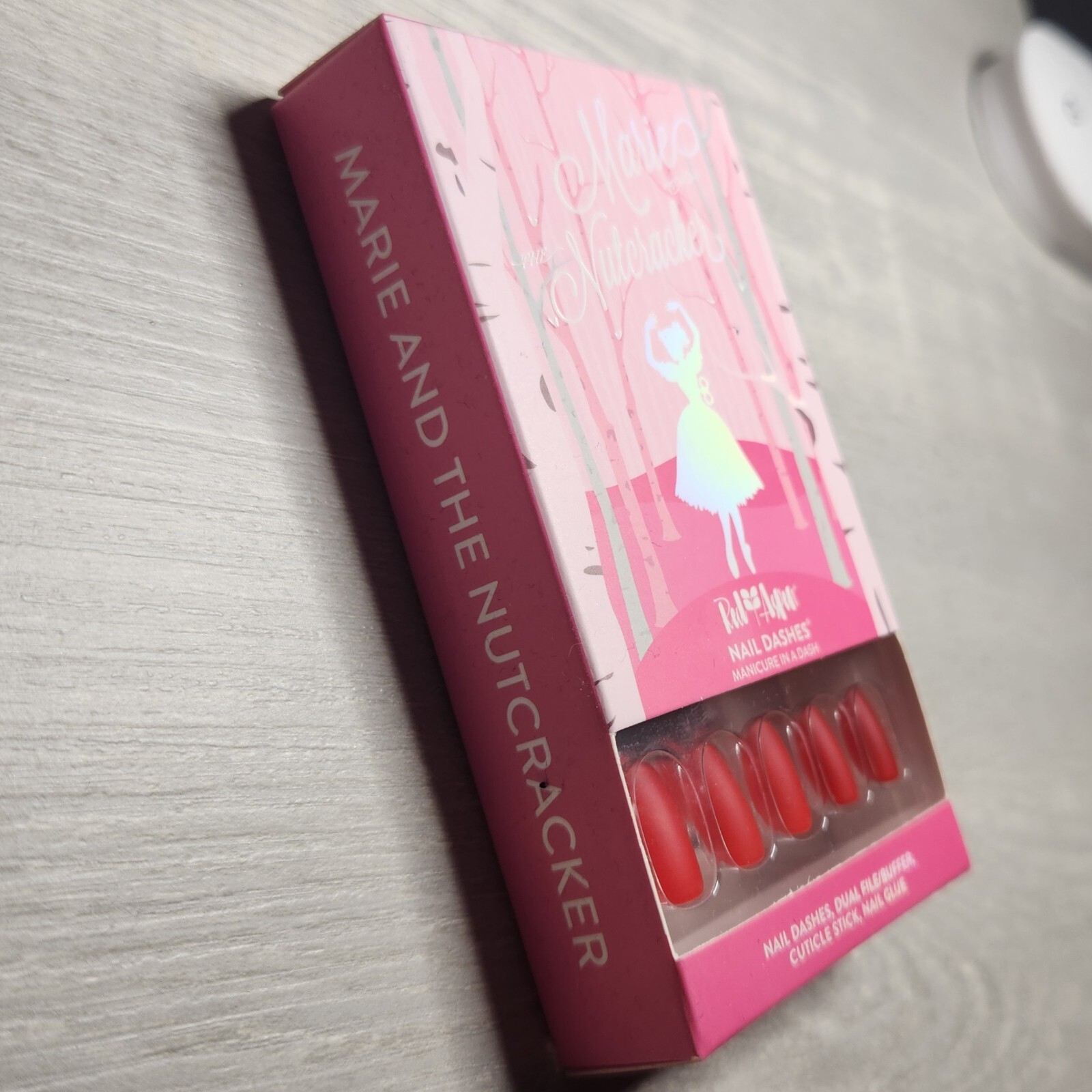 Press On Nails Marie and The Nutcracker Christmas Vacation Holiday Red Aspen