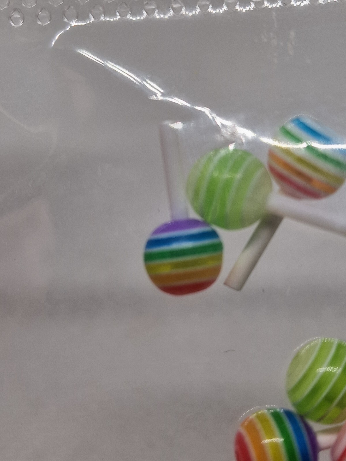 2 Count 3D Lollipop Candy Nail Art Charms Decorations Accessories Decors